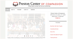 Desktop Screenshot of prestoncenterofcompassion.org