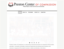 Tablet Screenshot of prestoncenterofcompassion.org